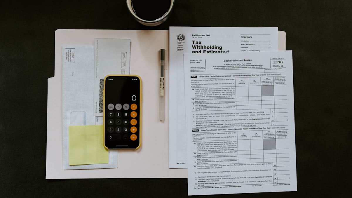 Files and control documentation on an office desk